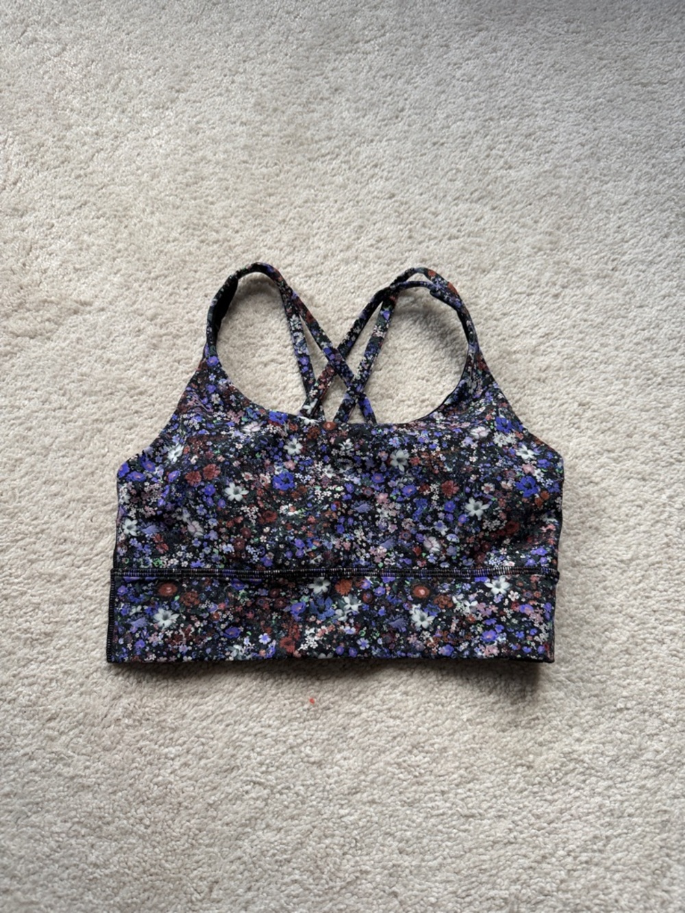 Lululemon Energy Bra Size 6 floral pattern